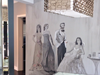 Elegant Gathering Mural w/ Different Shades of Gray